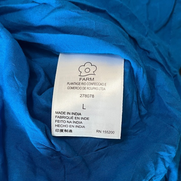 FARM Rio Vibrant Blue and Orange Maxi Dress - Picture 11 of 12